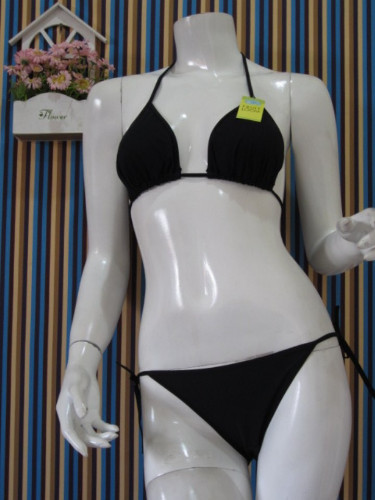 bikini renang polos (LX39hitam) image 1